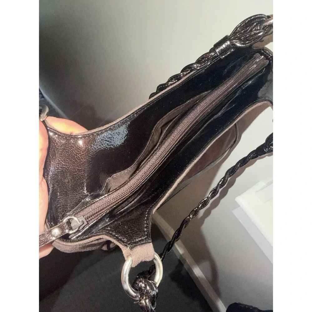 Vintage Women's Shoulder Bag Braided Handle 90s Y2K BRATZ small Mobwife Leather